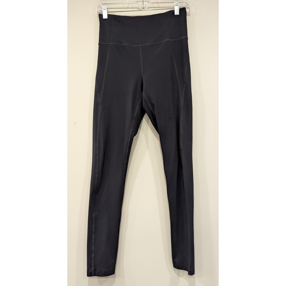 Girlfriend Collective Black Interior Pocket Full Length Leggings Size Medium
